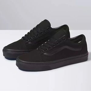 VANS Old Skool Triple Black Canvas Women Sneakers  VN000D3HBKA